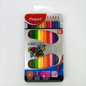 Maped สีไม้ยาว 12 สี กล่องเหล็ก <1/1>